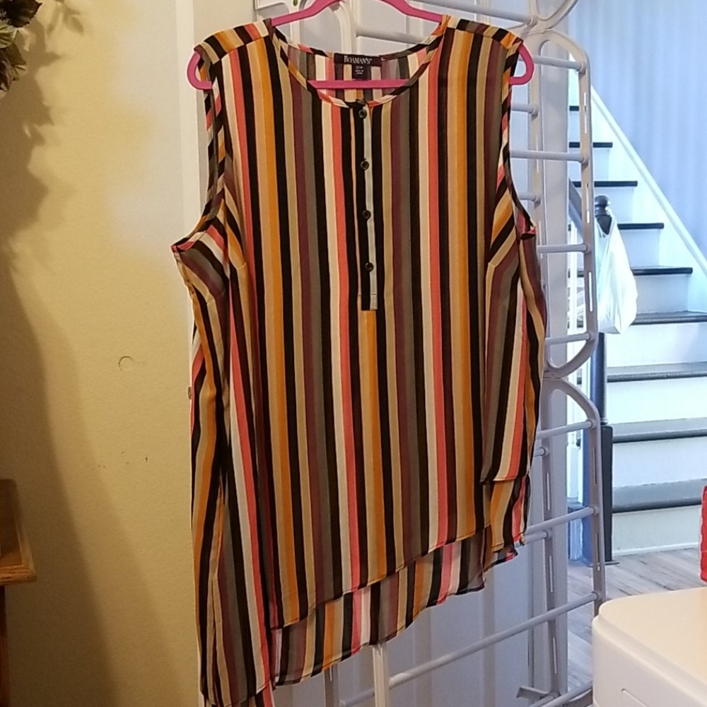 Asymmetrical Striped Tunic